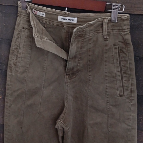 Vigoss Women's Olive Trouser Pants - Picture 3 of 8